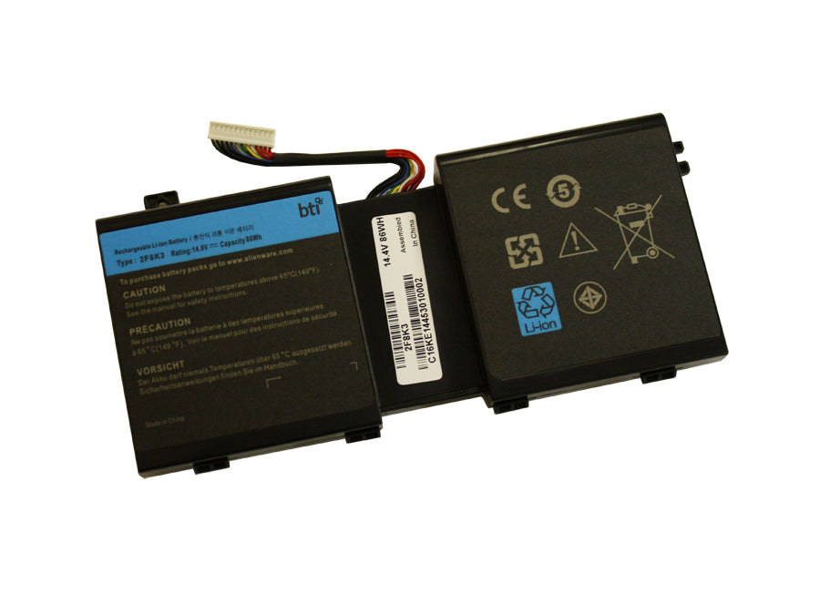 BTI Notebook-Akku – für Dell Alienware AW 17R1, M17X-R5, M18XR3 – 86 Wh, 14,8 V – Schwarz