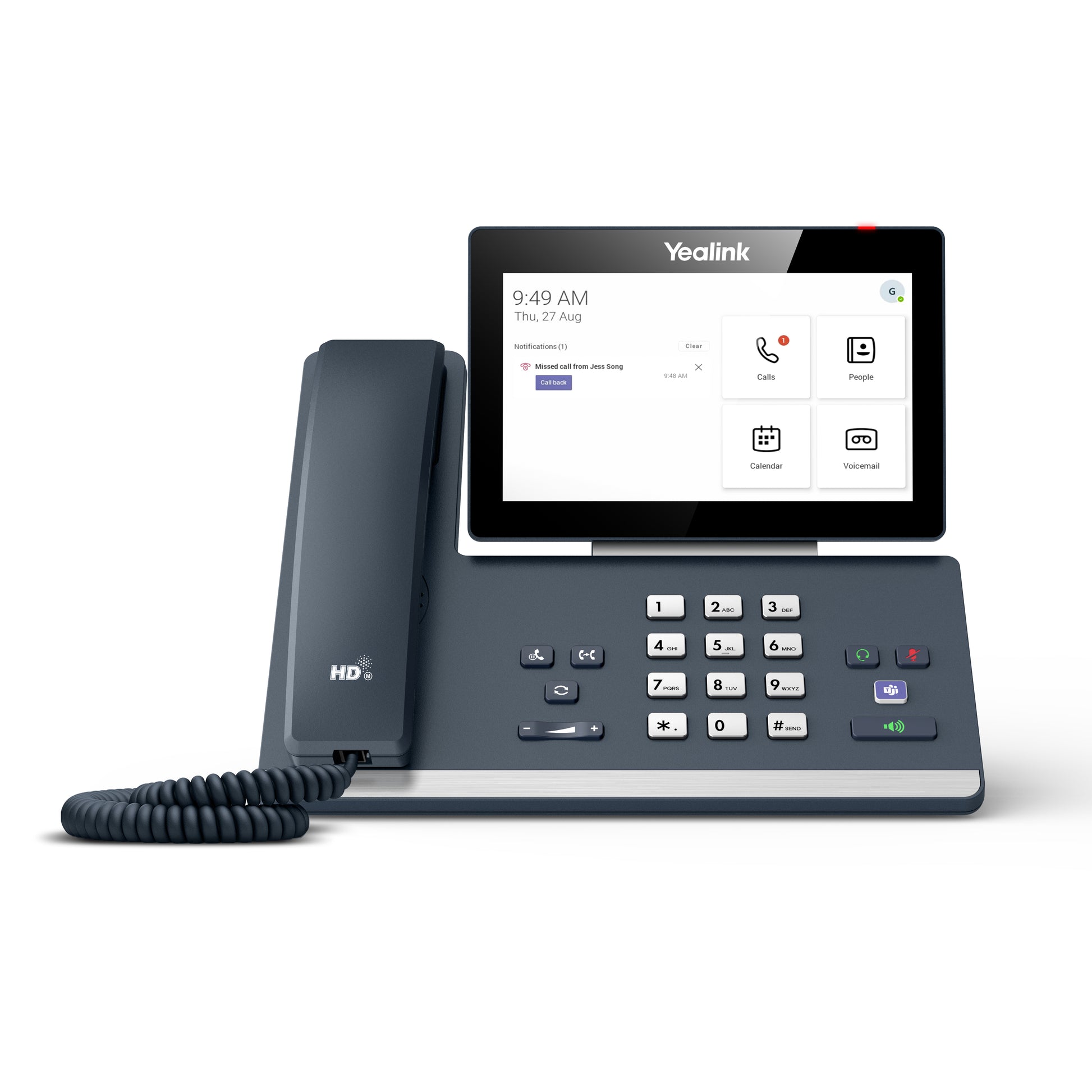 Yealink MP58 – 7" Touch-Display, für Microsoft Teams, PoE, Grau