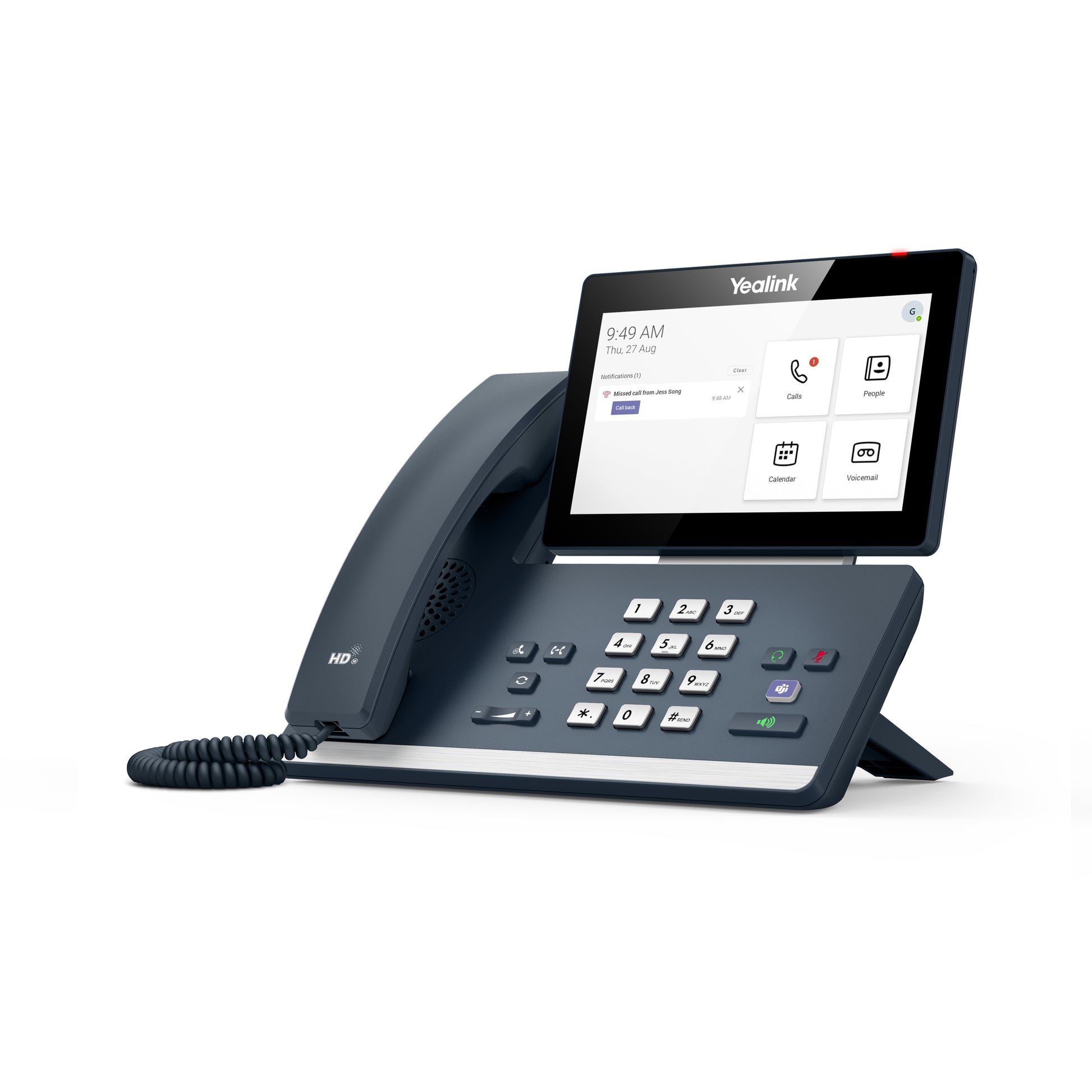 Yealink MP58 – WLAN-Telefon (Handgerät), für Microsoft Teams, Grau