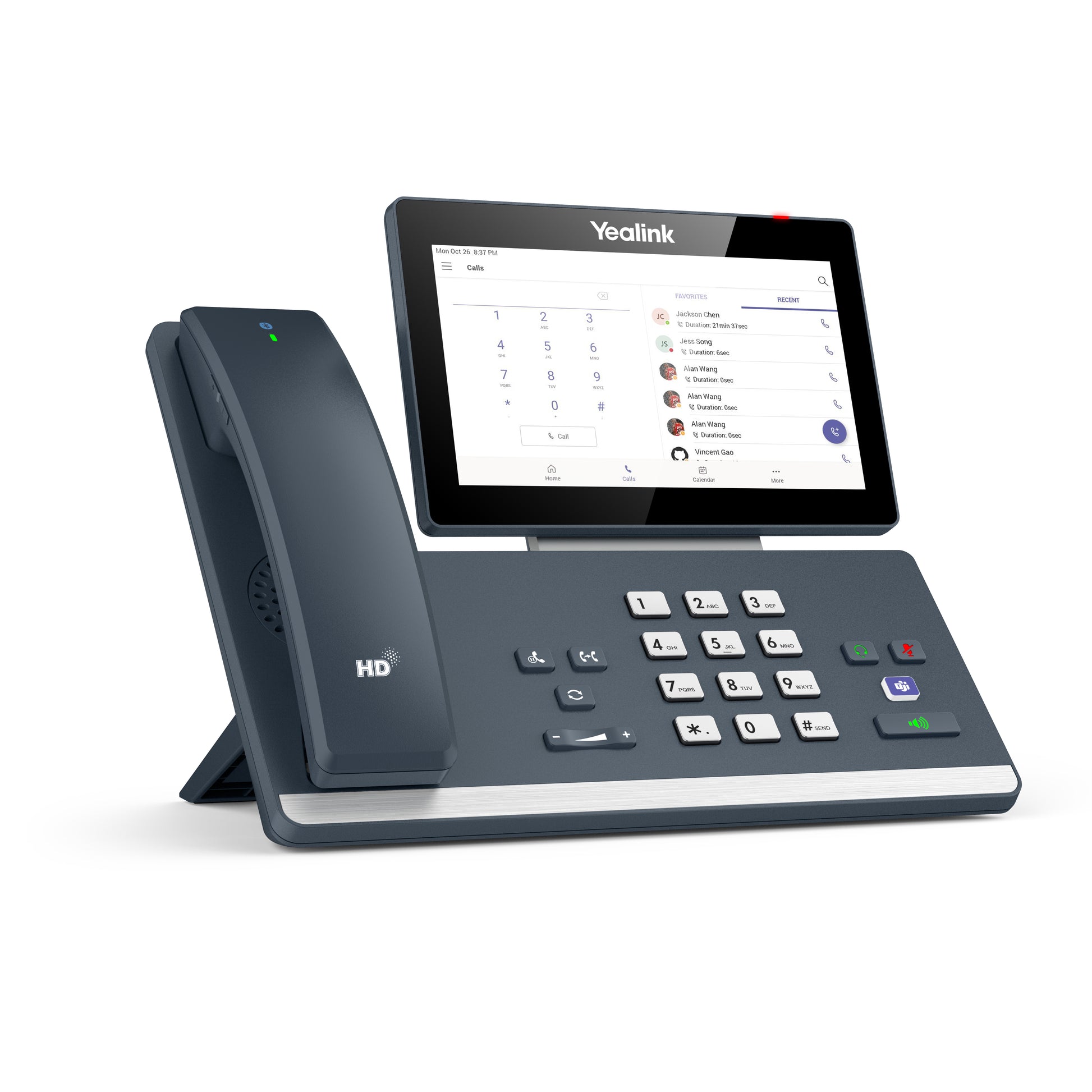 Yealink MP58 WH – IP-Telefon, 7" Touch, WLAN/BT, Gigabit, PoE, für Microsoft Teams, grau