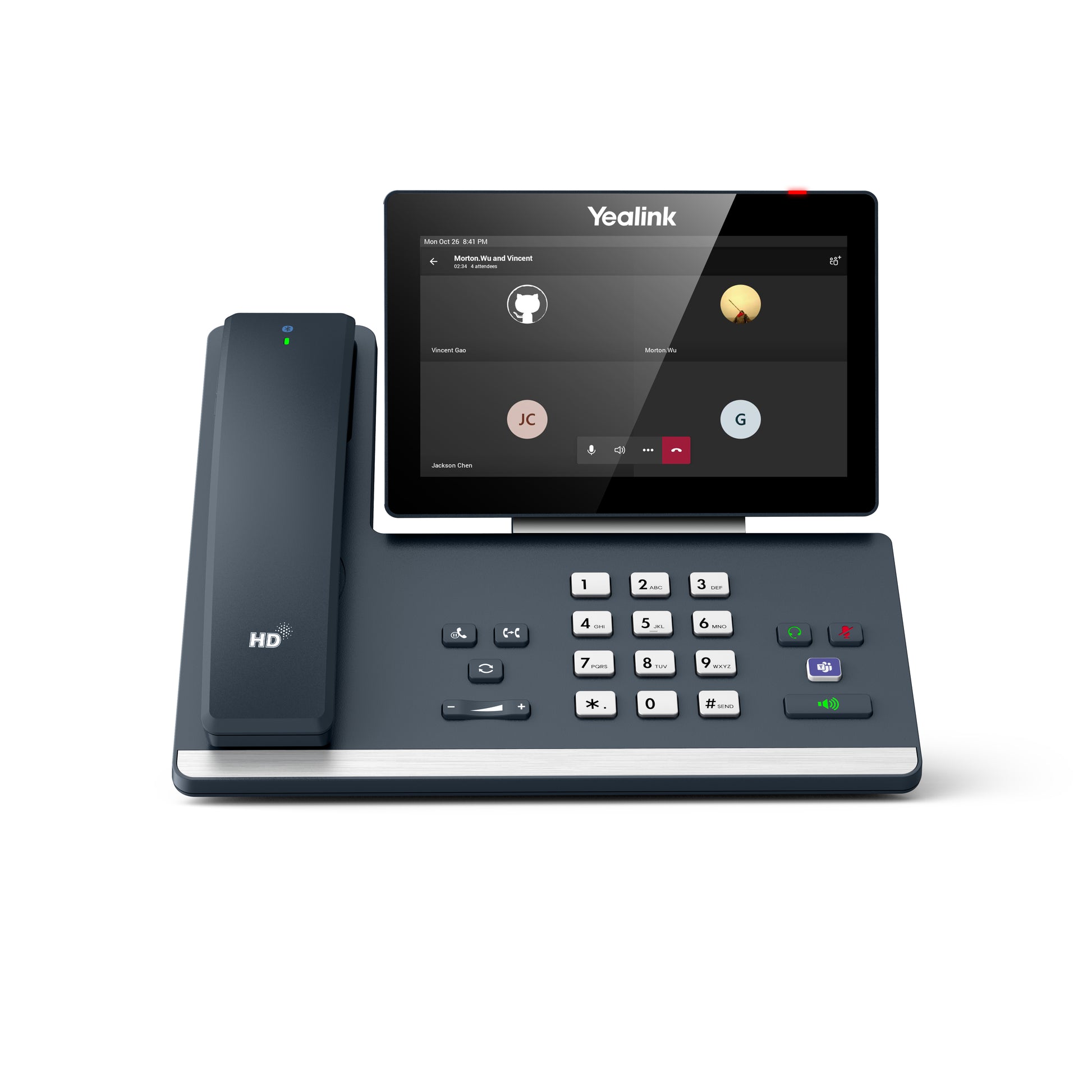 Yealink MP58-WH – IP-Telefon, 7" Touch, WLAN/BT, Gigabit, PoE, für Microsoft Teams, grau