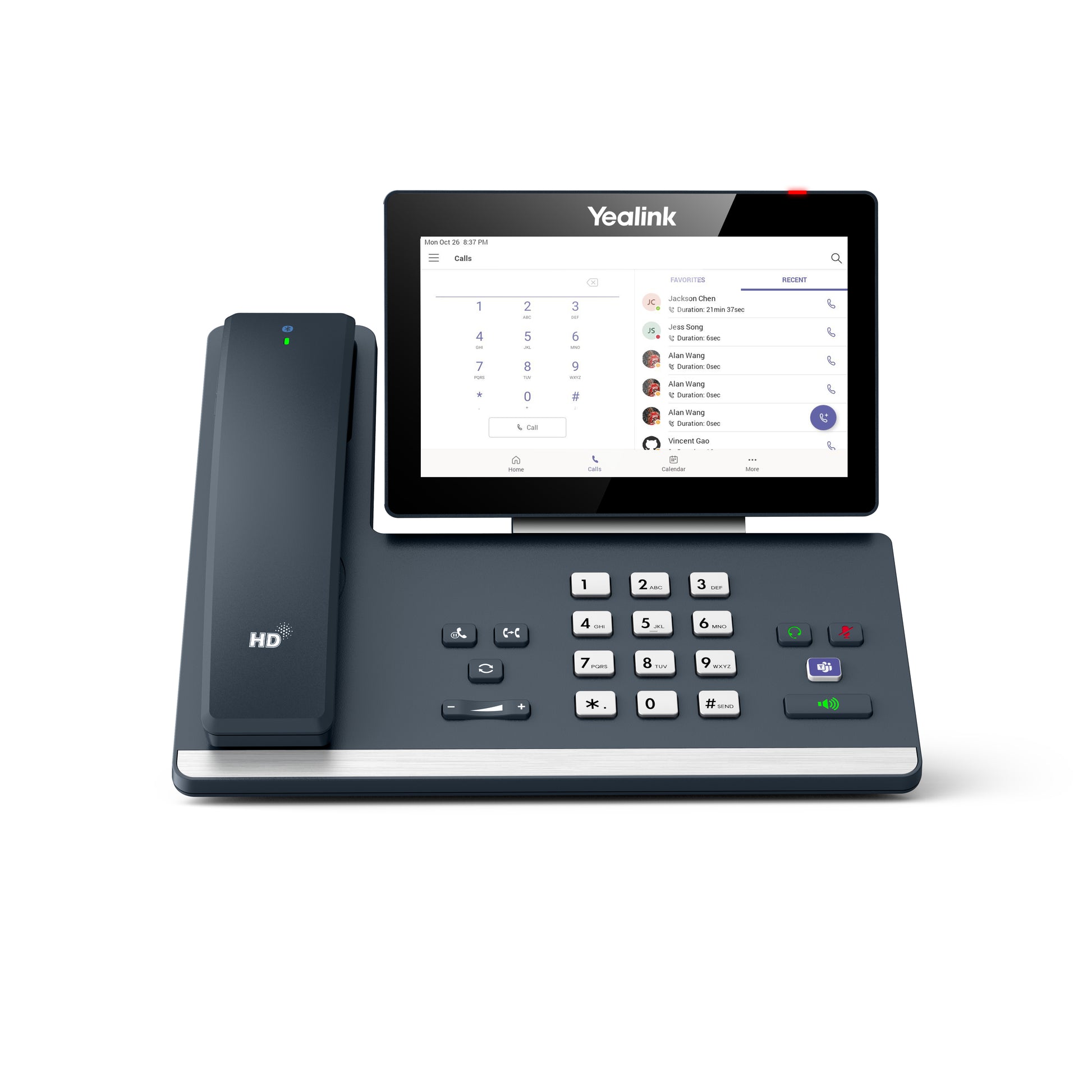 Yealink MP58 WH – IP-Telefon, 7" Touch, WLAN/BT, Gigabit, PoE, für Microsoft Teams, grau
