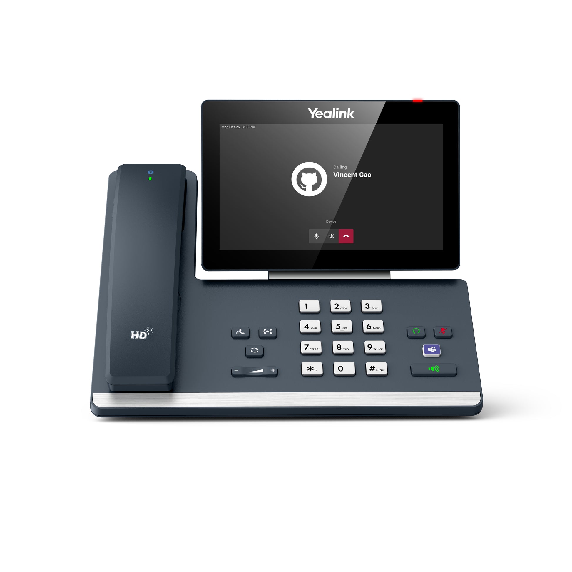 Yealink MP58 WH – IP-Telefon, 7" Touch, WLAN/BT, Gigabit, PoE, für Microsoft Teams, grau