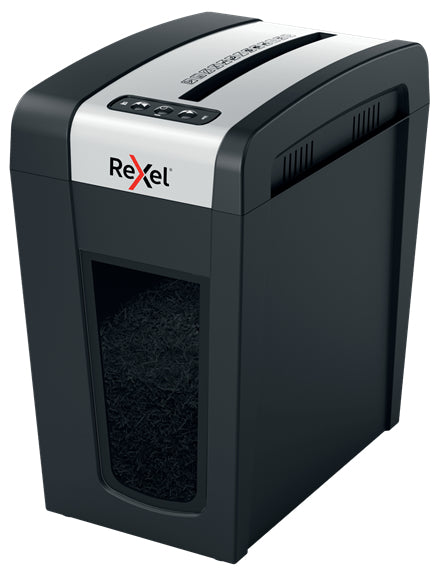 Rexel Aktenvernichter Secure MC6-SL – Whisper Shred leise, 18 l Korbvolumen