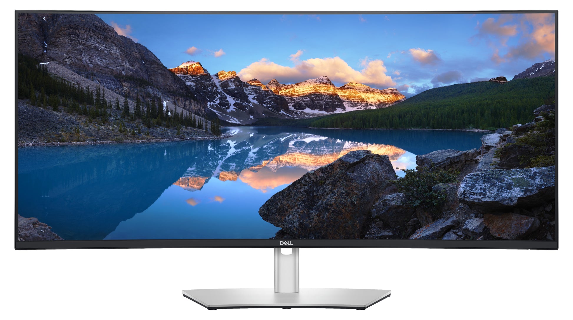 Dell UltraSharp U4021QW – Monitor, 39,7", IPS, 60 Hz, 300 cd/m², Gebogen, USB-C, VESA 100 × 100, Silber