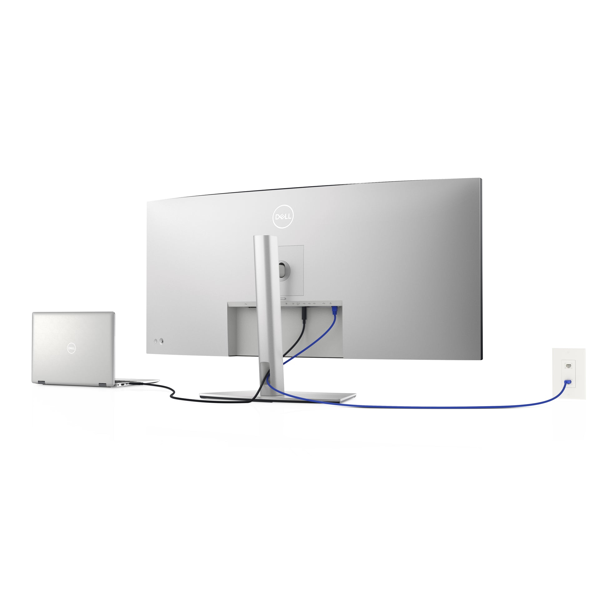 Dell UltraSharp U4021QW – Monitor, 39,7", IPS, 60 Hz, 300 cd/m², Gebogen, USB-C, VESA 100 × 100, Silber