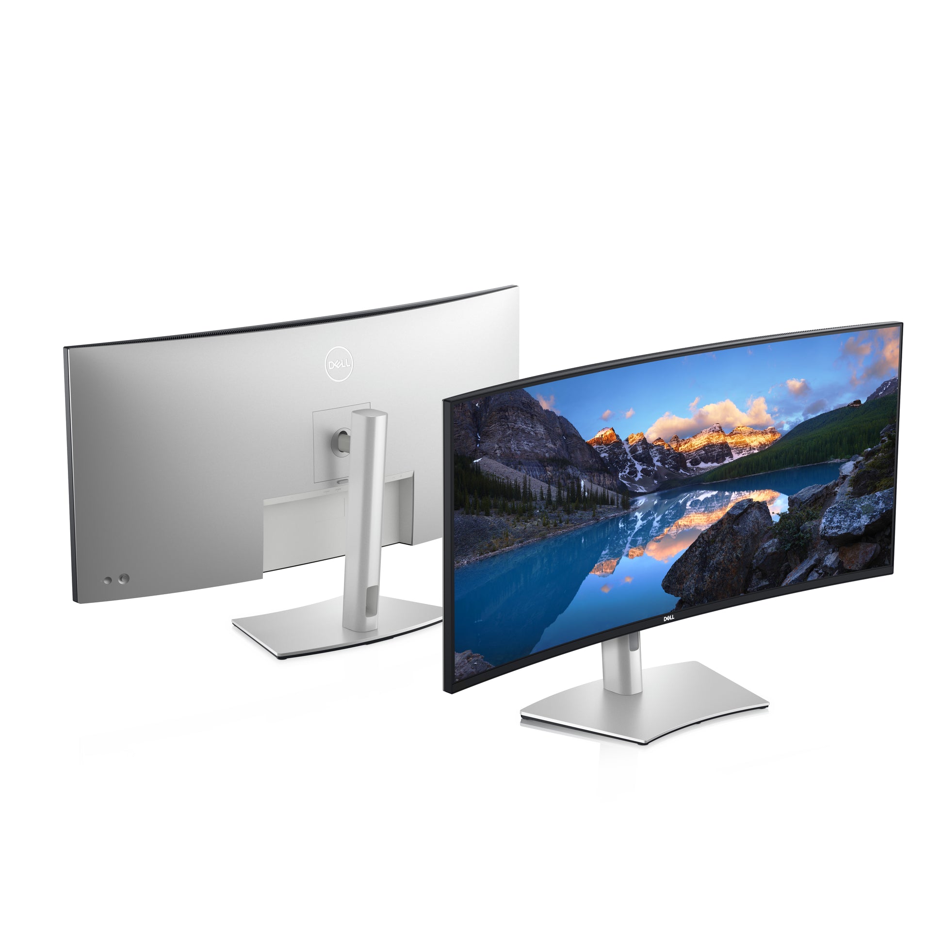 Dell UltraSharp U4021QW – Monitor, 39,7", IPS, 60 Hz, 300 cd/m², Gebogen, USB-C, VESA 100 × 100, Silber