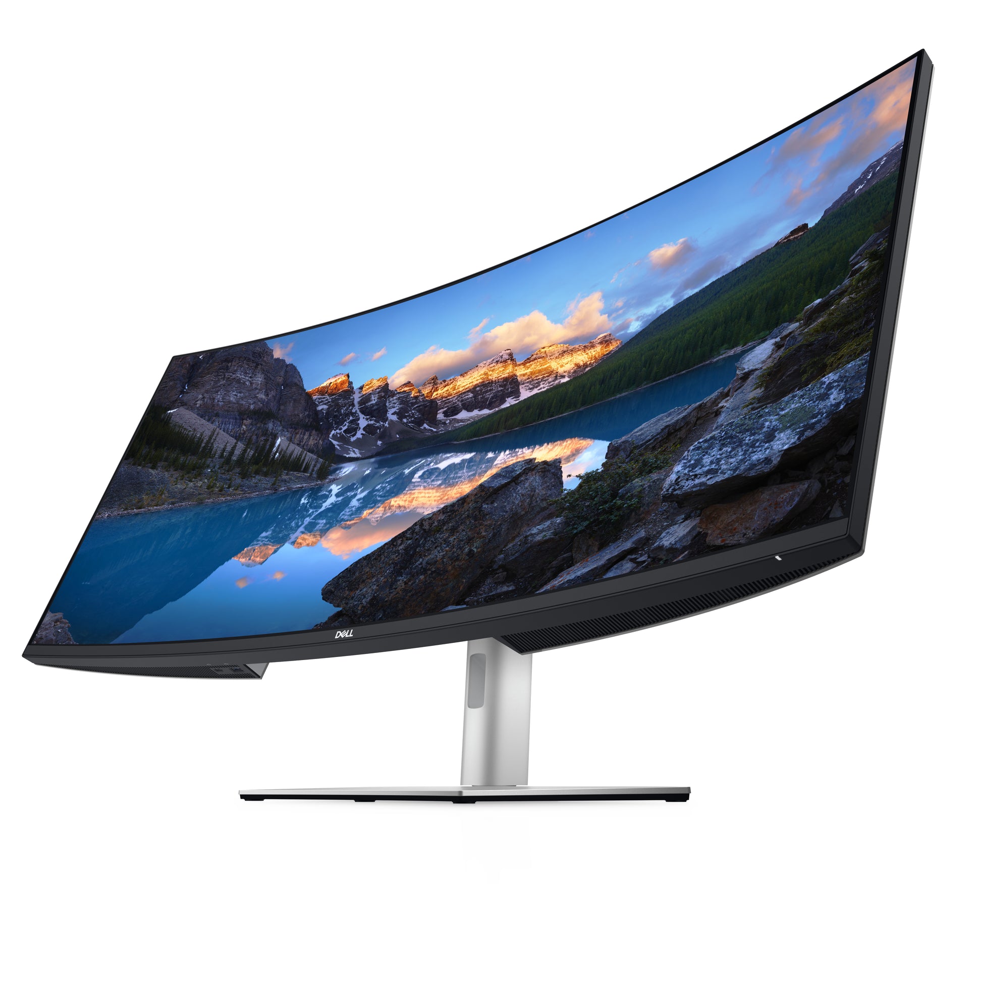 Dell UltraSharp U4021QW – Monitor, 39,7", IPS, 60 Hz, 300 cd/m², Gebogen, USB-C, VESA 100 × 100, Silber