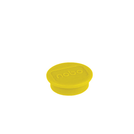 Nobo Tafelmagnete – Ø 24 mm, 10 Stk., gelb