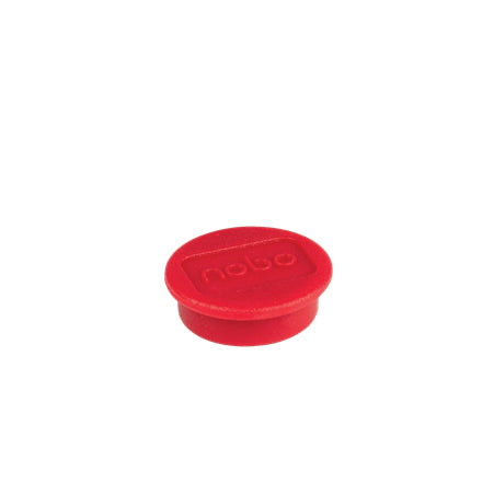 Nobo Tafelmagnete – Ø 24 mm – 10 Stk. – rot