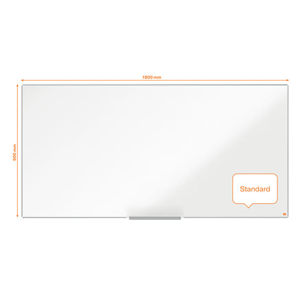 Nobo Whiteboard – 179,6 × 88,3 cm, lackierter Stahl, magnetisch, Wandmontage