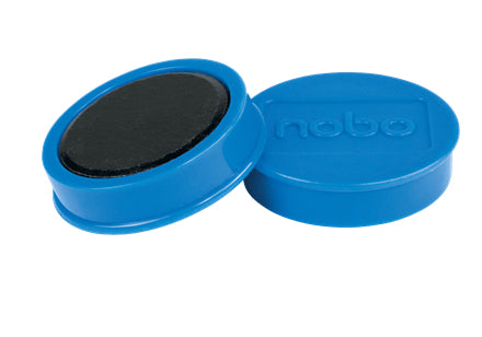 Nobo Tafelmagnete – Ø 38 mm – 10 Stk. – blau