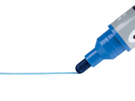 Nobo Whiteboard-Marker – Rundspitze 3 mm, Blau, 10 Stk., Trocken abwischbar, Nachfüllbar – Für Emaille