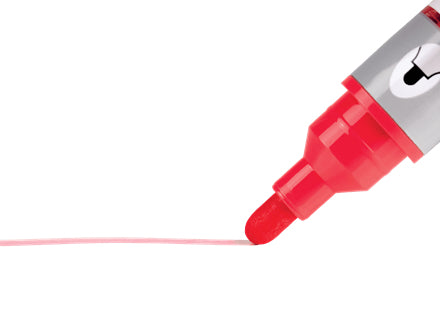 Nobo Board-Marker Flüssigtinte – Rundspitze 3 mm – Rot – 10er-Set – trocken abwischbar