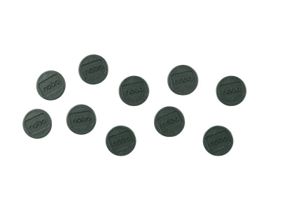 Nobo Tafelmagnete – Ø 24 mm, 10 Stk., schwarz