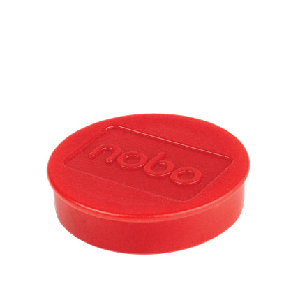 Nobo Tafelmagnete – Ø 38 mm, 10 Stk., rot