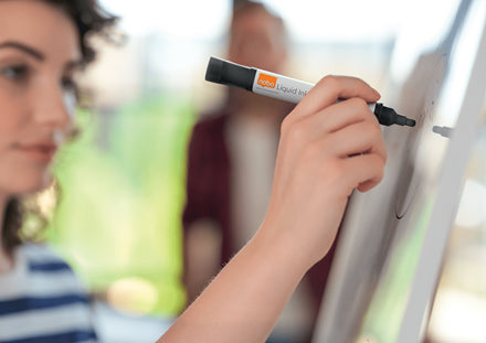 Nobo Whiteboard-Marker – Pinselspitze 3 mm, sortiert, 10 Stk., trocken abwischbar – für Emaille