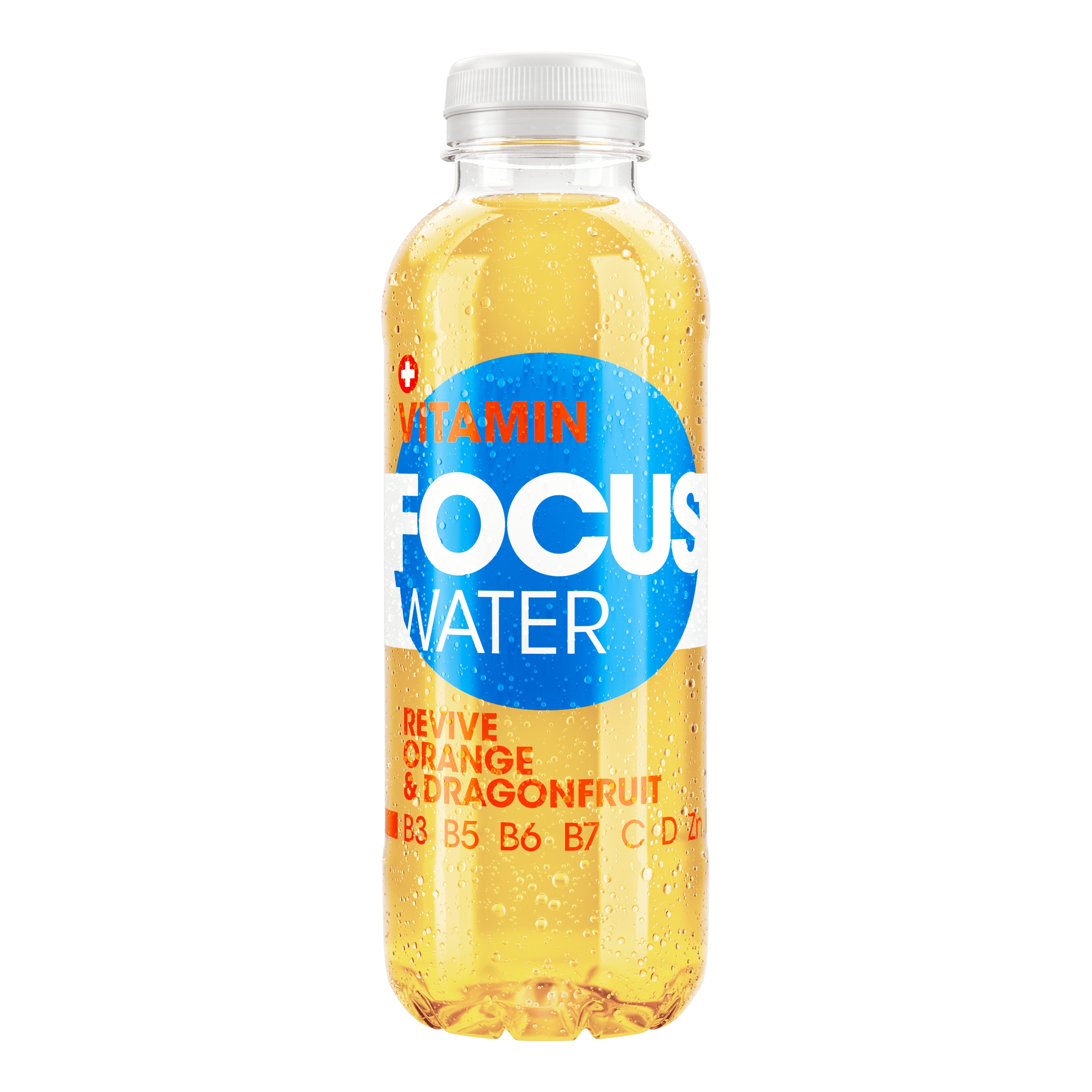 Focuswater Vitaminwasser Immunity, Orange & Drachenfrucht – 5 dl