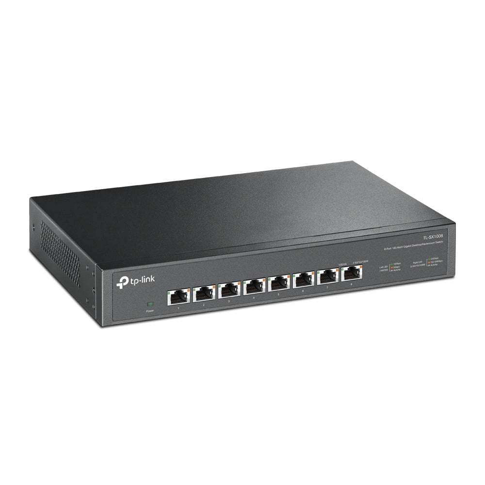 TP-Link TL-SX1008 – Unmanaged Switch – 8×10G, 19" Rack, 1U