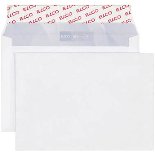 Elco Couvert C6, ohne Fenster, Haftklebung, hochweiss, 100 g/m², mit Innendruck – 500 Stk.