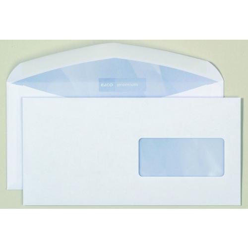 Elco Kuvert C5/6, mit Fenster, weiss, 100 g/m²