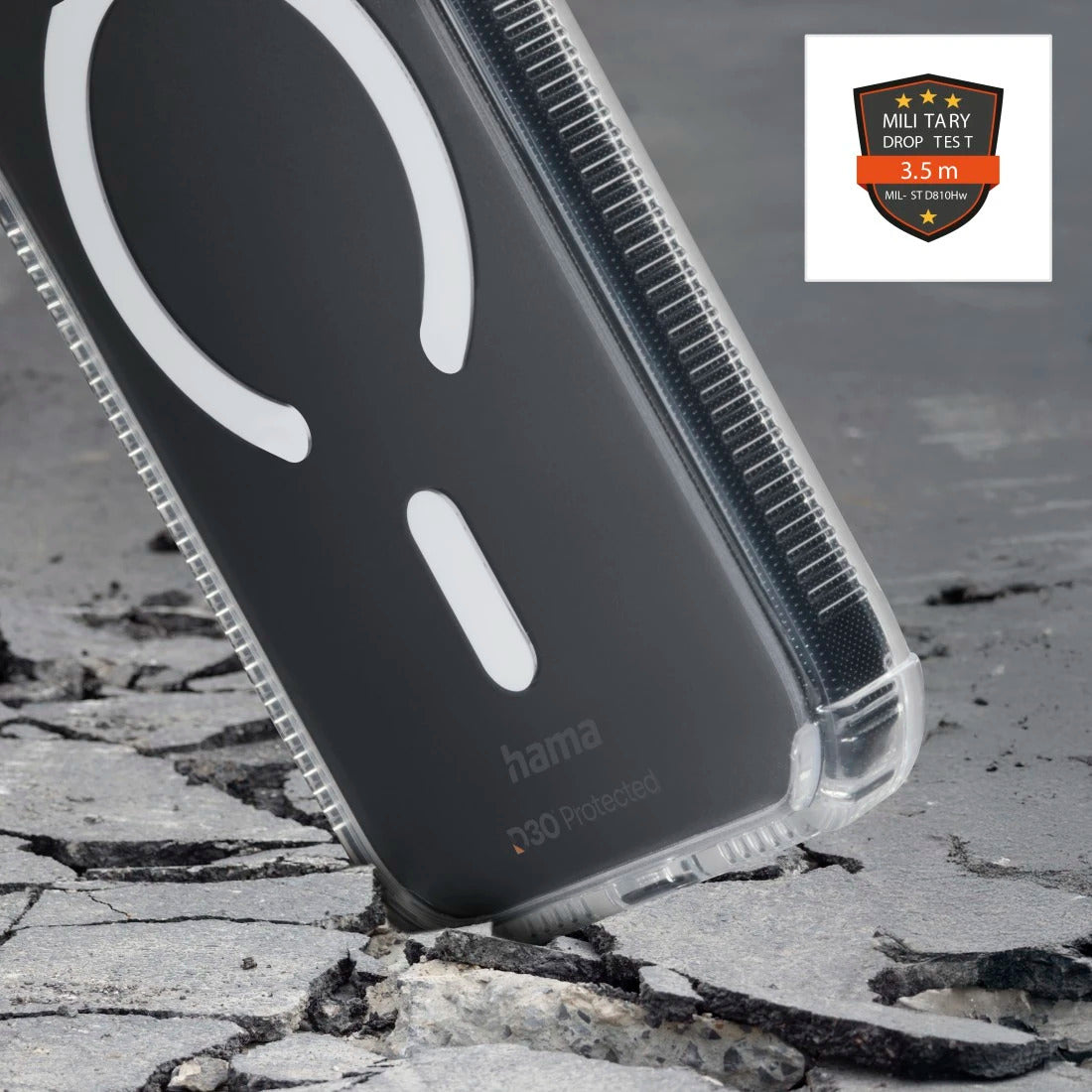 Hama Extreme Protect Backcover – für Apple iPhone 17 Pro / 18 Pro, MagSafe, PC, Transparent