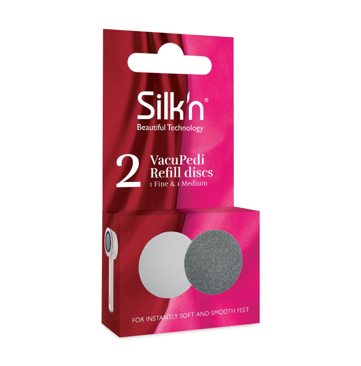 Silk'n Ersatzaufsätze – für VacuPedi – 2 Stk, grau