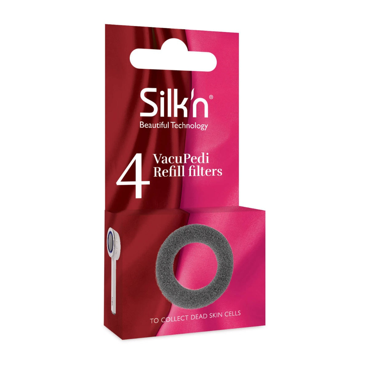 Silk'n Filter – für VacuPedi – 4 Stk – grau