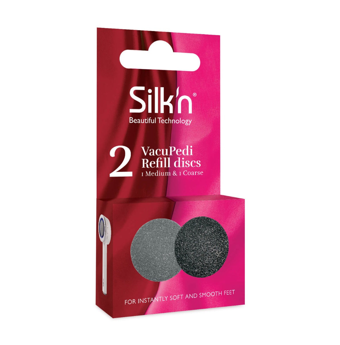 Silk'n Ersatz-Schleifscheiben – für VacuPedi – 2 Stk – schwarz/grau