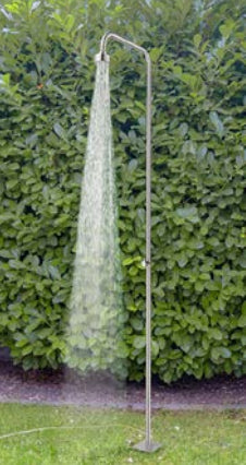 Diaqua Gartendusche – 210 cm, Ø8 cm, Edelstahl, freistehend