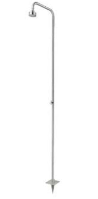 Diaqua Gartendusche – 210 cm, Ø8 cm, Edelstahl, freistehend