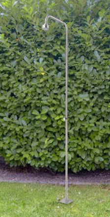 Diaqua Gartendusche – 210 cm, Ø8 cm, Edelstahl, freistehend
