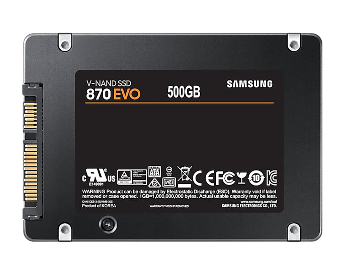Samsung 870 EVO 500 GB – 2,5" SATA III SSD