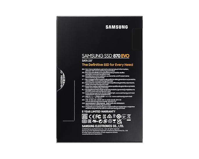 Samsung 870 EVO 500 GB – 2,5" SATA III SSD