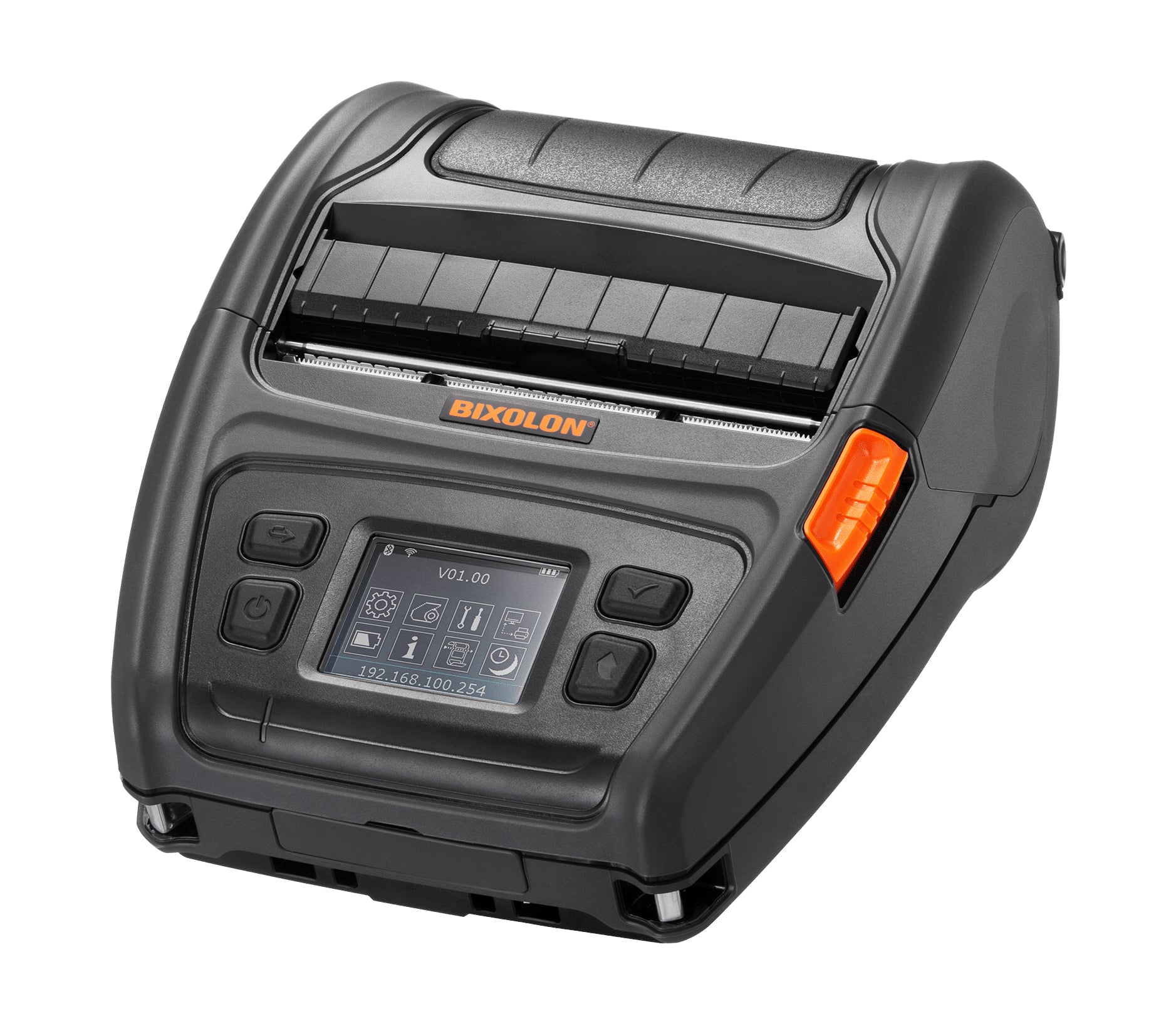 Bixolon XM7-40 – Mobiler Handdrucker, Thermodirekt, linerless, WLAN, Bluetooth, 203 dpi, 127 mm/s