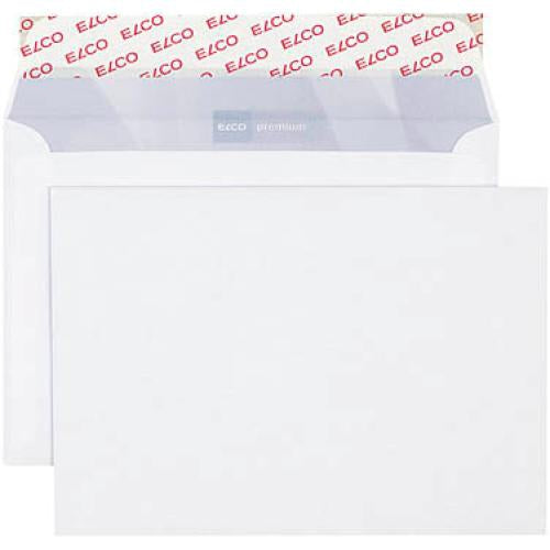Elco Couvert B6, ohne Fenster, selbstklebend, hochweiss, 100 g/m², mit Innendruck – 500 Stk.