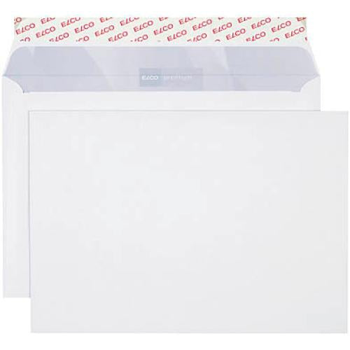 Elco Couvert B5, ohne Fenster, hochweiss, 120 g/m² – 500 Stk.