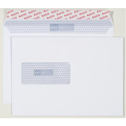Elco Couvert C5, Fenster links, selbstklebend, hochweiss, 100 g/m², lasertauglich, mit Innendruck – 500 Stk.