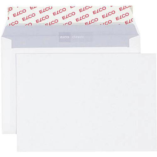 Elco Couvert C6, ohne Fenster, selbstklebend, weiss, 100 g/m², mit Innendruck – 500 Stk.
