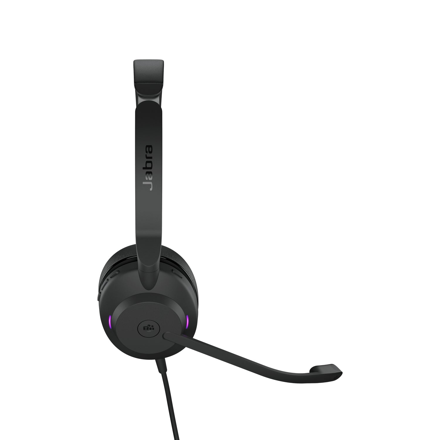 Jabra Evolve2 30 – Duo Headset – USB‑A – klappbares Boom-Mikrofon, offen – schwarz – für PC/Mac
