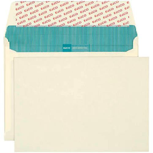 Elco Couvert B4 (353 × 250 mm), ohne Fenster, selbstklebend (Optifix), beige, 120 g/m², Papier – 200 Stk.