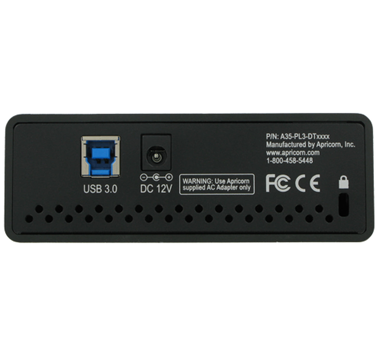 Apricorn egis Padlock ADT-3PL256F-18TB – für USB 3.2 Gen 1, FIPS 140-2, PIN-gesichert