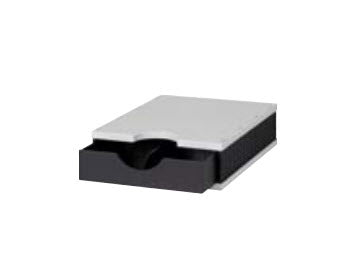 styrodoc uno Schubladenelement – 1 Schublade, grau/schwarz, Polystyrol (PS), für styrodoc trio