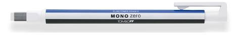 Tombow Radierstift MONO zero – eckige Spitze, nachfüllbar, 2,5 × 5,0 mm, weiss