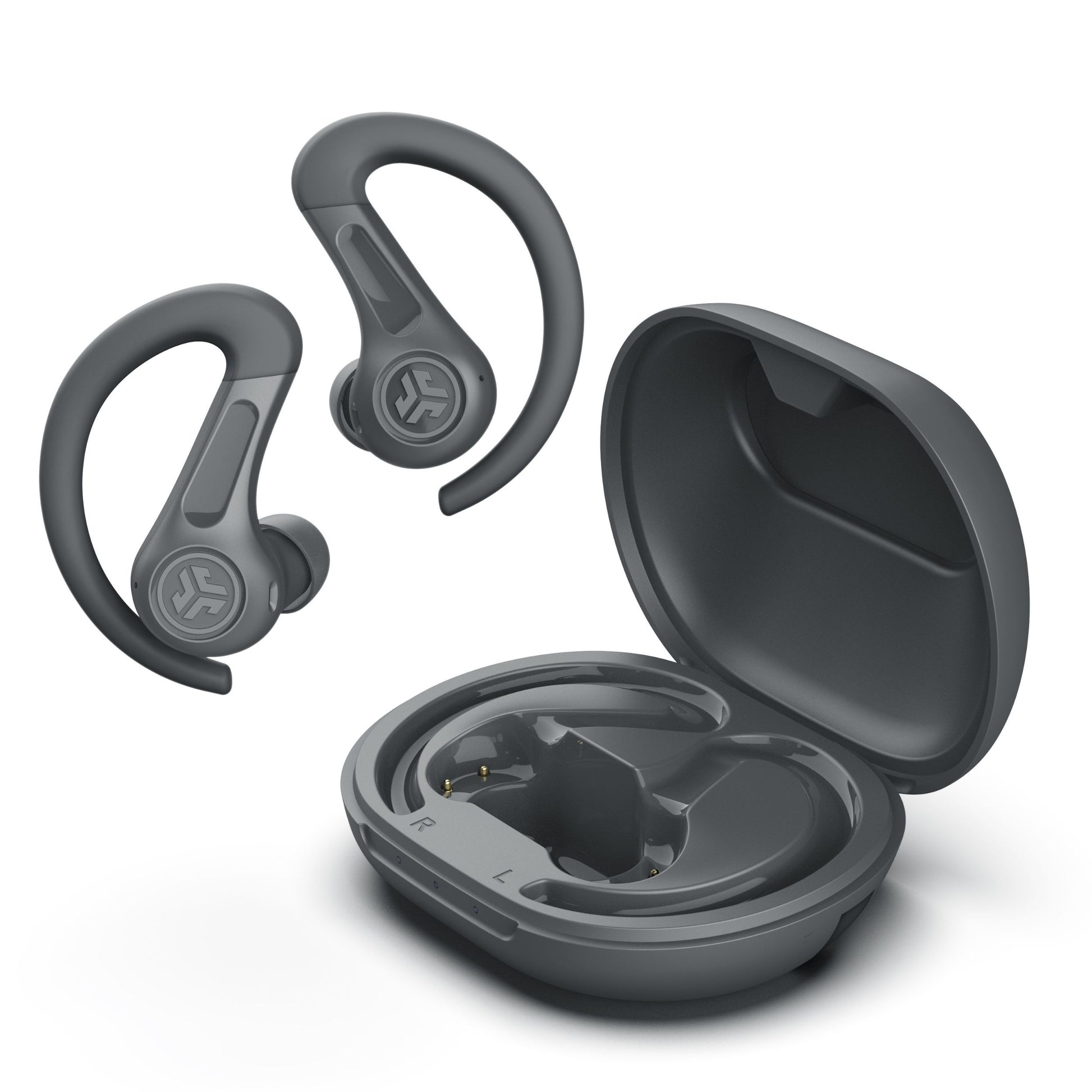 JLab JBuds Sport ANC 4 – True Wireless In-Ear Kopfhörer – Bluetooth, ANC, IP66 – Graphit – bis 60 h