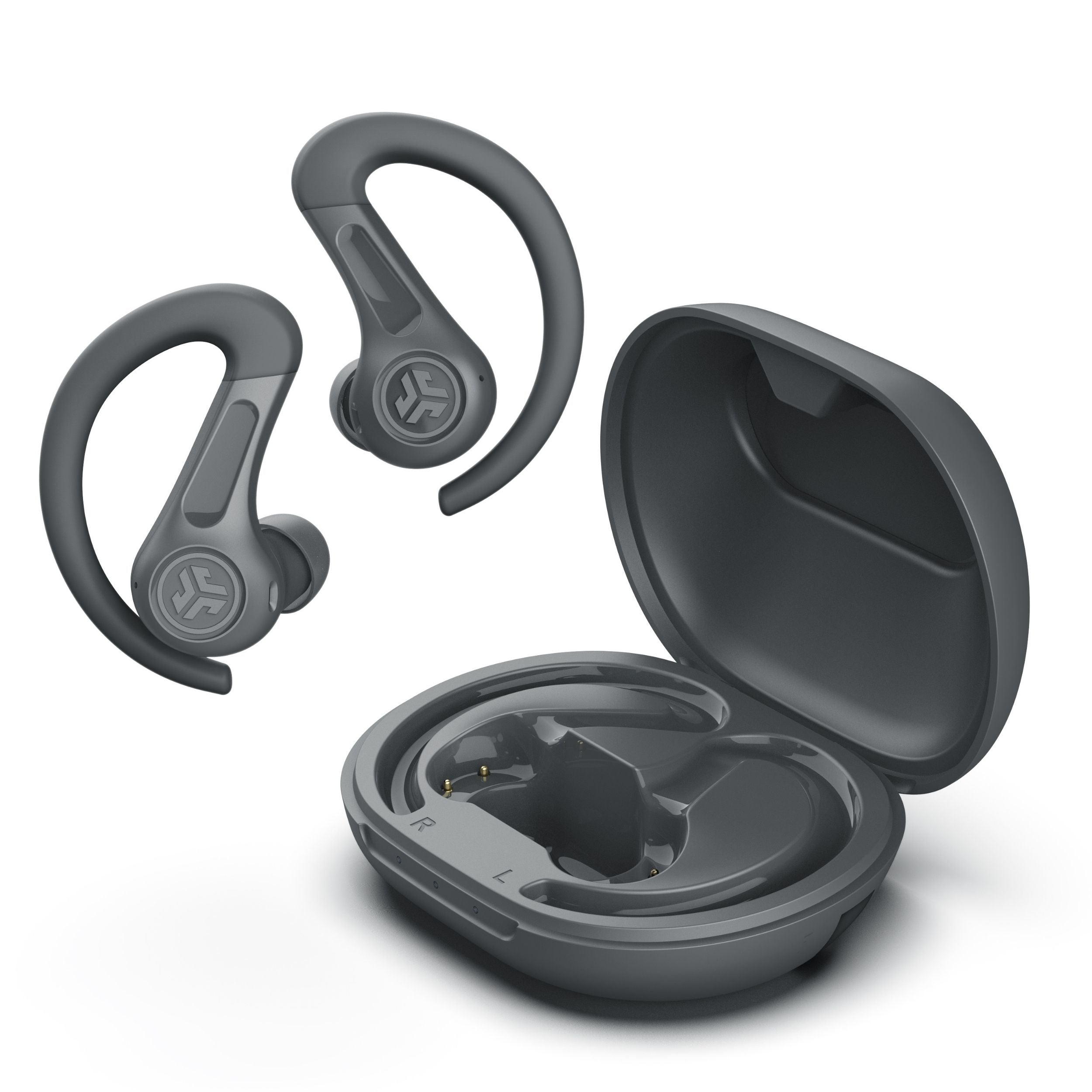 JLab JBuds Sport ANC 4 – True Wireless In-Ear Kopfhörer – Bluetooth, ANC, IP66 – Graphit – bis 60 h