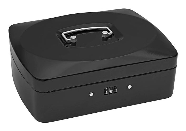 Wedo 146 321Z – Geldkassette, Zahlenschloss, 190 × 250 × 90 mm, Schwarz