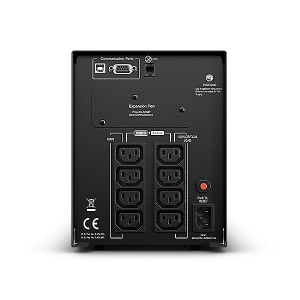 CyberPower PR1500ELCD USV 1,5 kVA/1350 W Line-Interaktiv, Reiner Sinus, LCD – Tower – C13×8, Eingang IEC C14