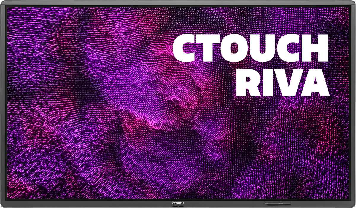 CTOUCH Riva – Interaktives Display 85,6" – 3840 × 2160 (4K UHD), TFT, IR 20-Punkt, Android 8.0, 350 cd/m²