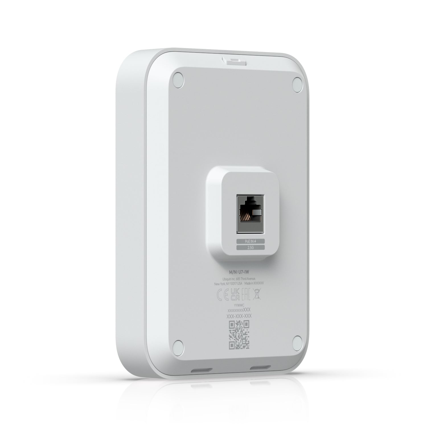 Ubiquiti U7-IW – Access Point – Wi-Fi 7 (2,4/5 GHz), 4,3 Gbit/s, 2,5GbE, PoE, Wandmontage